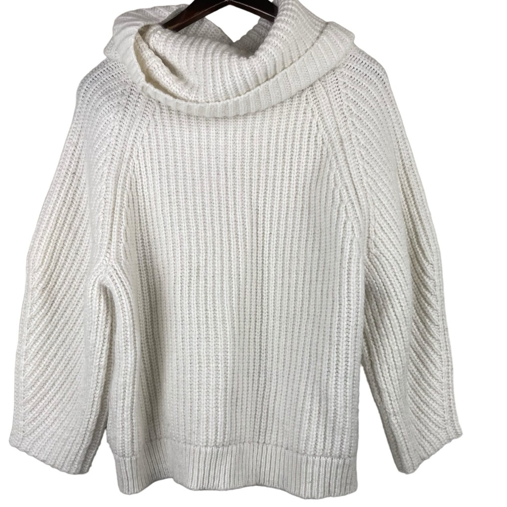 Gap Wool Cream Blend Knit Sweater Size Large